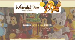Desktop Screenshot of maosdeourofestas.com.br